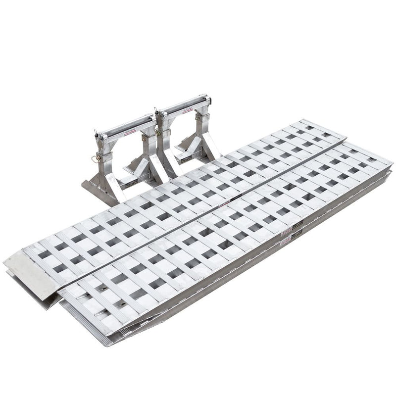 HD Ramps Modular Aluminum Trailer Ramp on whitebackground. HD-05-20-240-02-06M-HIGH-REV1