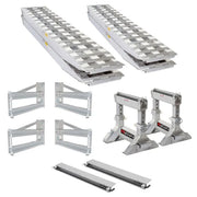 23-18-192-FLAT-BED-Kit 16 L x 18 W Aluminum Flatbed Trailer Ramps Double Hangers Aluminum Skid Seat  23500 lb per axle Capacity