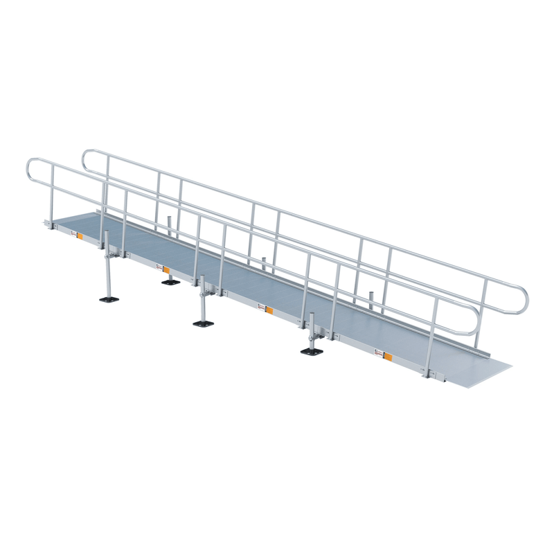 Rampit USA Aluminum Modular Wheelchair Ramp - 48" W | Independence Series