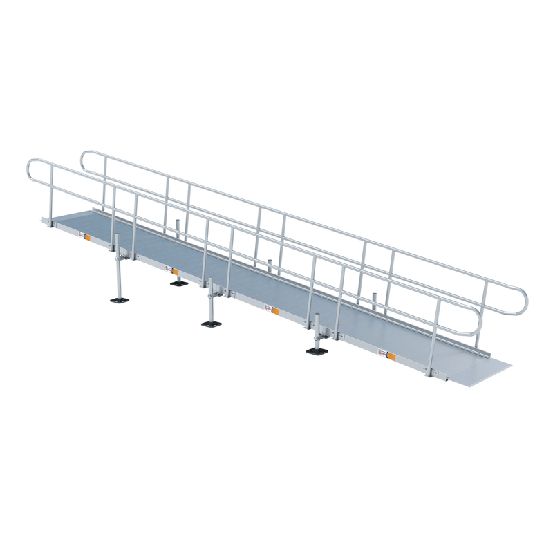 Rampit USA Aluminum Modular Wheelchair Ramp - 48" W | Independence Series