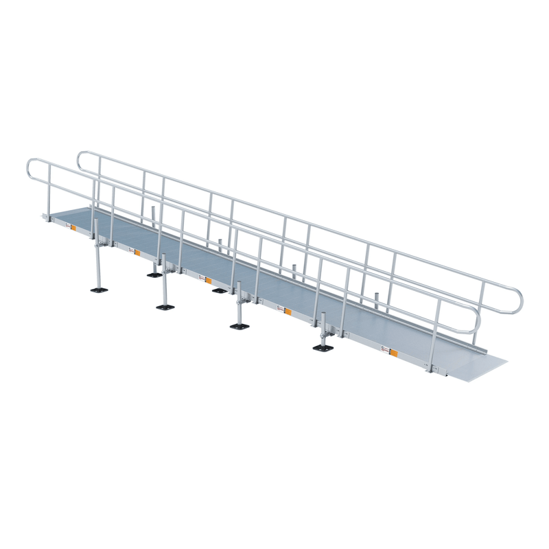 Rampit USA Aluminum Modular Wheelchair Ramp - 48" W | Independence Series