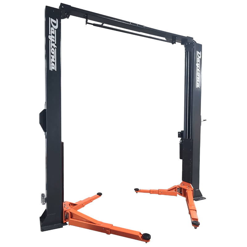 LTPA10 10,000lb 2-Post Lift Adjustable Width Side View LTPA10, LTPA10-EXT