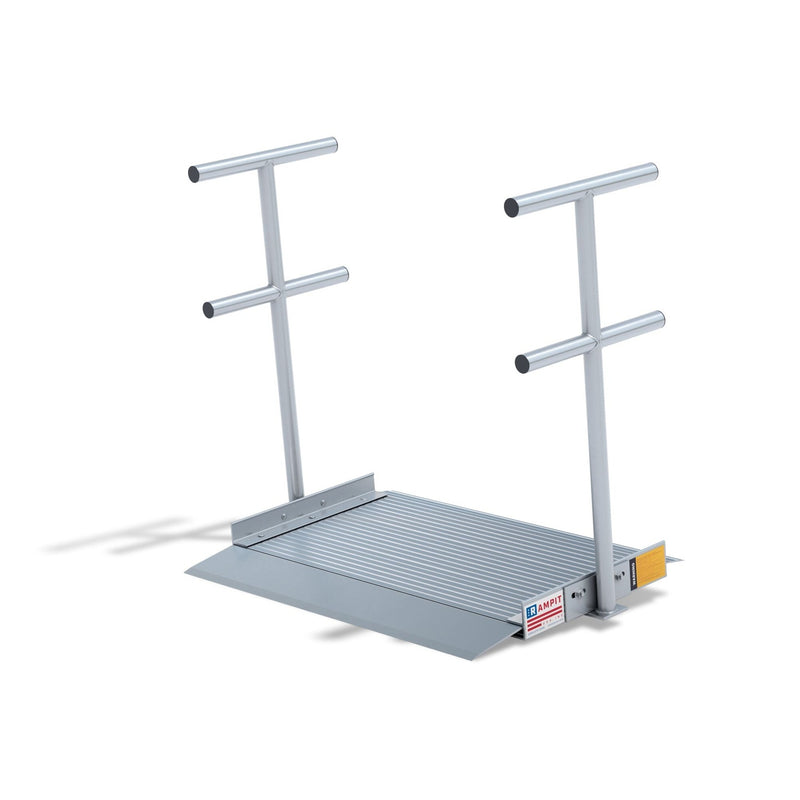 Rampit USA Semi-Portable Aluminum Curb Wheelchair Ramp with Optional Handrails | Empower Series