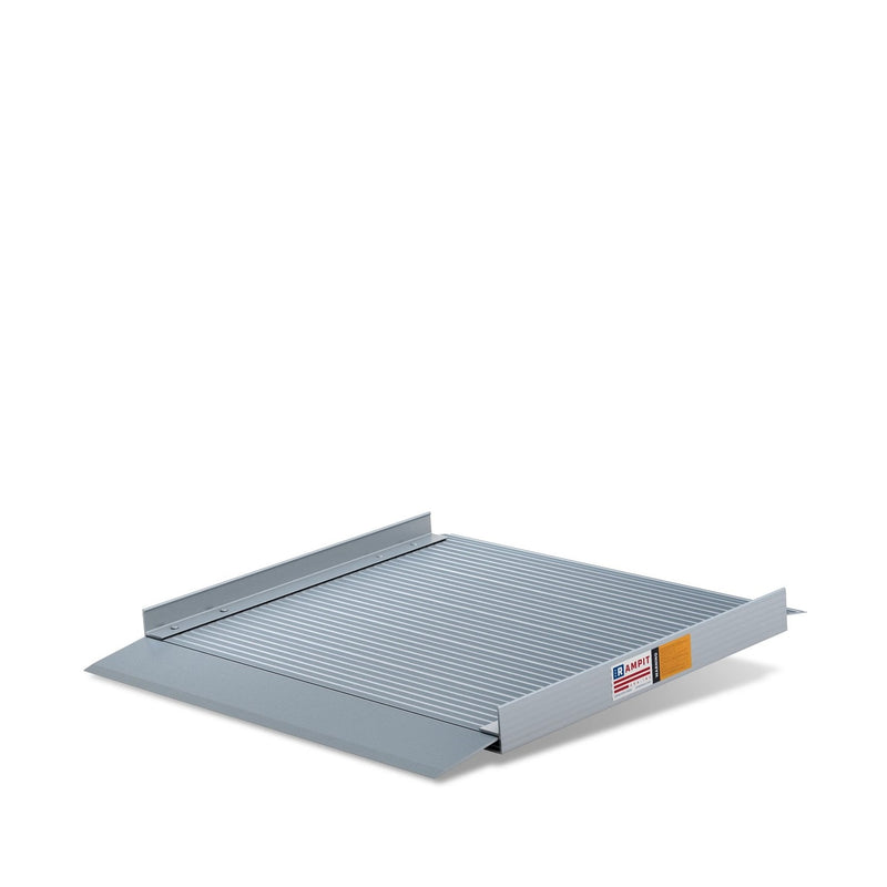 Rampit USA Semi-Portable Aluminum Curb Wheelchair Ramp with Optional Handrails | Empower Series
