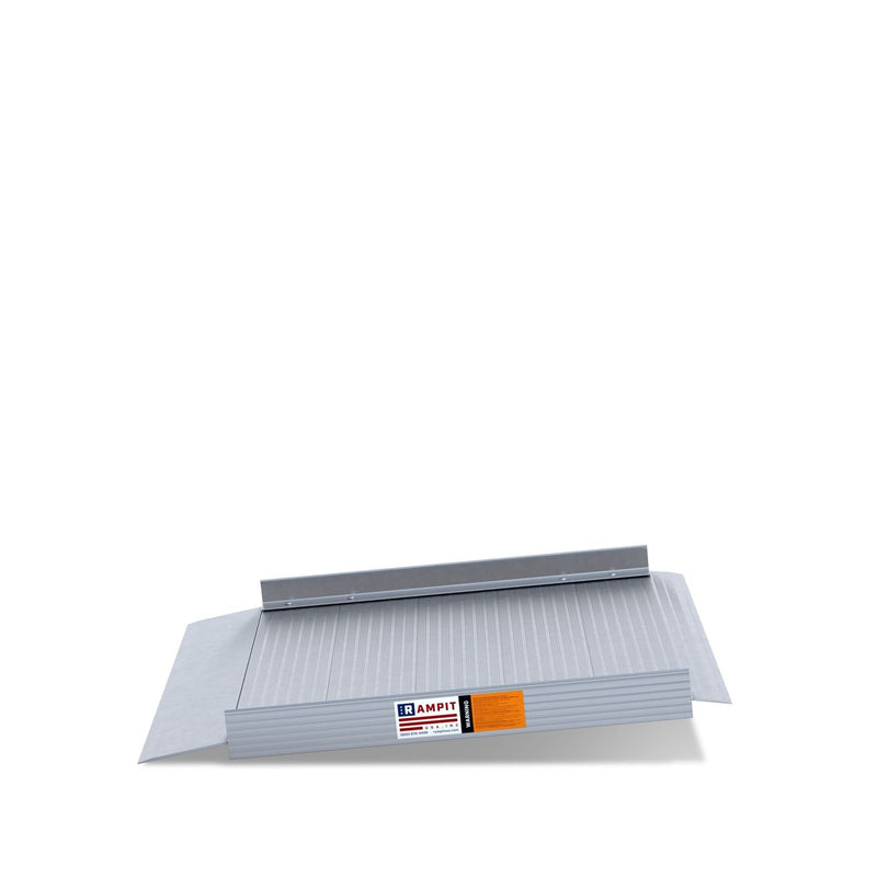 Rampit USA Semi-Portable Aluminum Curb Wheelchair Ramp with Optional Handrails | Empower Series