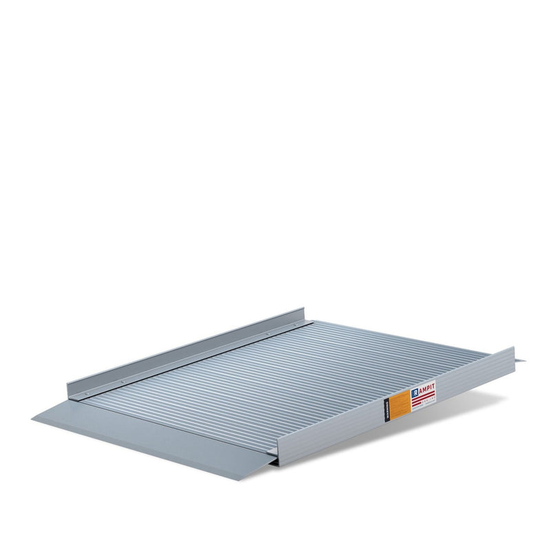 Rampit USA Semi-Portable Aluminum Curb Wheelchair Ramp with Optional Handrails | Empower Series