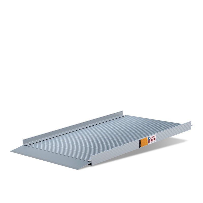 Rampit USA Semi-Portable Aluminum Curb Wheelchair Ramp with Optional Handrails | Empower Series