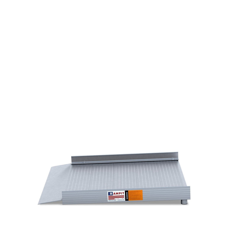 Rampit USA Semi-Portable Aluminum Butt Wheelchair Ramp with Optional Handrails | Empower Series