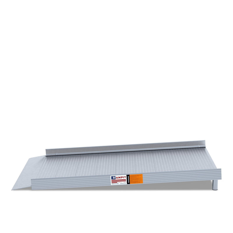Rampit USA Semi-Portable Aluminum Butt Wheelchair Ramp with Optional Handrails | Empower Series