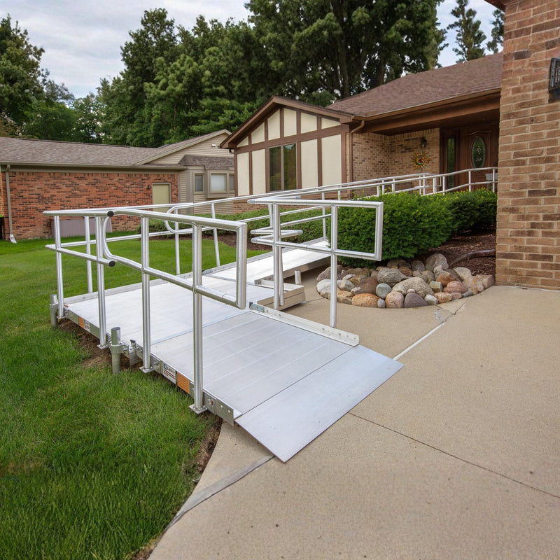 Rampit USA Aluminum Modular Wheelchair Ramp - 48" W | Independence Series