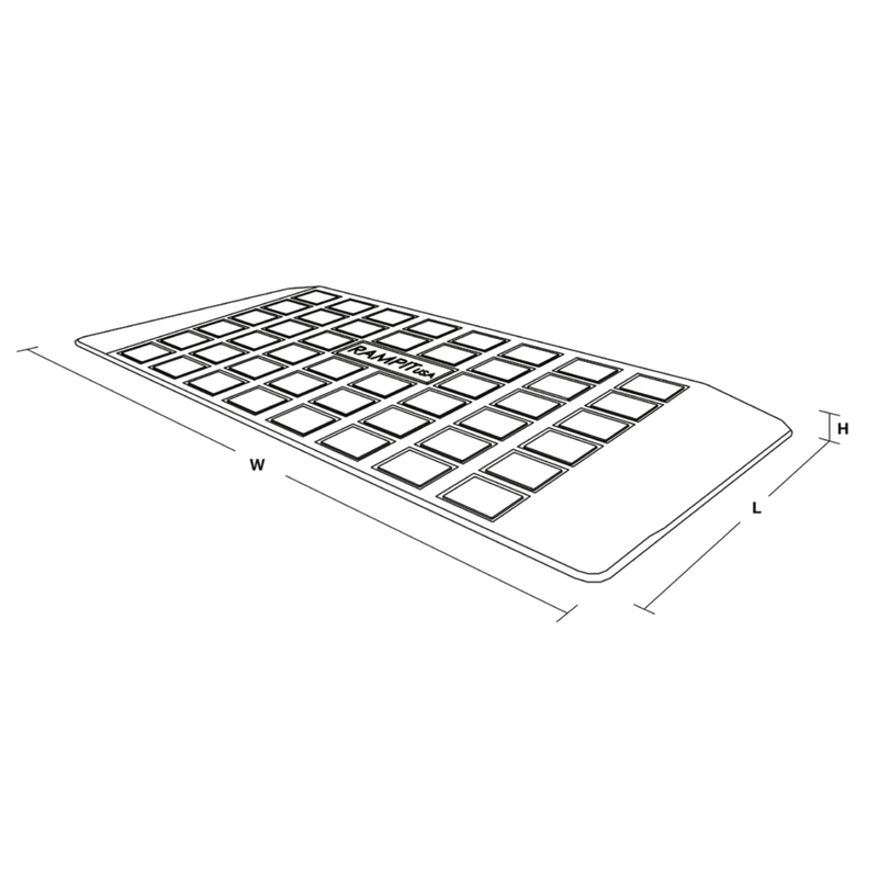 Rampit USA Rubber Threshold Ramp | Empower Series