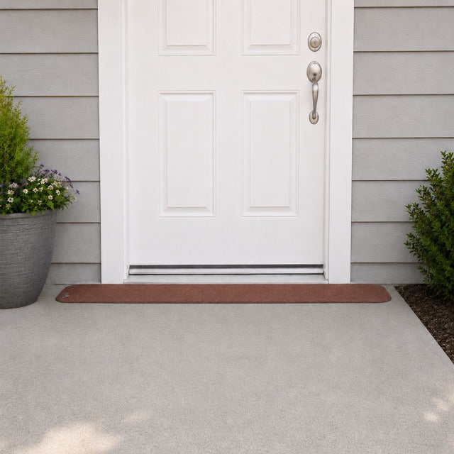 SafePath EZEdge StoneCap Colored Rubber Threshold Ramp - 0.75″ H  x 82" W - ADA Compliant
