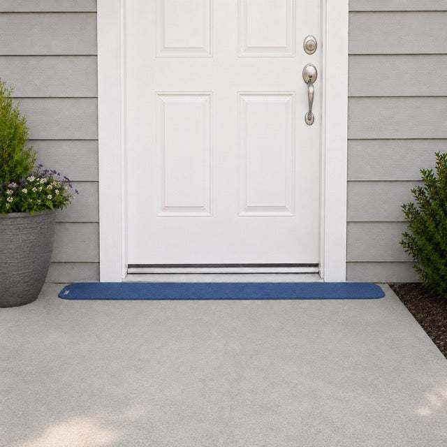 SafePath EZEdge StoneCap Colored Rubber Threshold Ramp - 0.75″ H  x 82" W - ADA Compliant