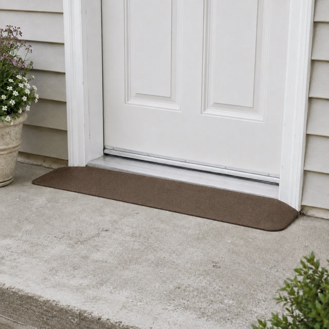 SafePath EZEdge StoneCap Colored Rubber Threshold Ramp - 7/8″ H  x 46" W - ADA Compliant