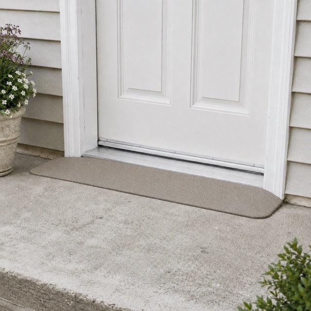 SafePath EZEdge StoneCap Colored Rubber Threshold Ramp - 7/8″ H  x 46" W - ADA Compliant