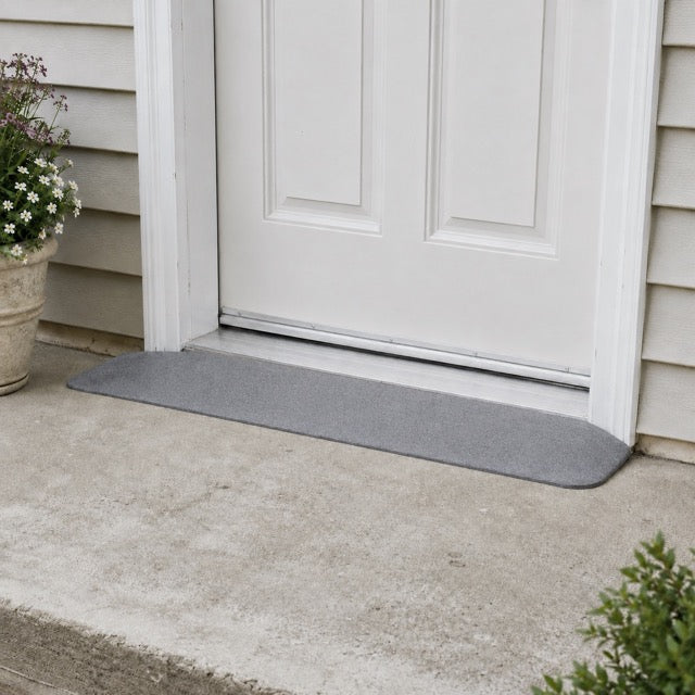 SafePath EZEdge StoneCap Colored Rubber Threshold Ramp - 7/8″ H  x 46" W - ADA Compliant