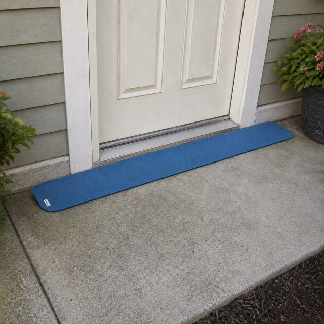 SafePath EZEdge StoneCap Colored Rubber Threshold Ramp - 7/8″ H  x 82" W - ADA Compliant