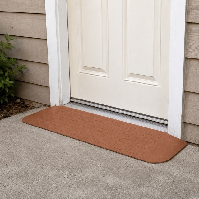 SafePath EZEdge StoneCap Colored Rubber Threshold Ramp - 1.25″ H  x 46" W - ADA Compliant