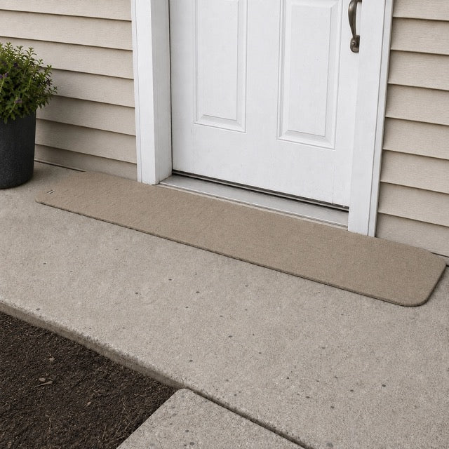 SafePath EZEdge StoneCap Colored Rubber Threshold Ramp - 1.25″ H  x 82" W - ADA Compliant