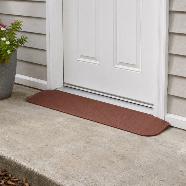 SafePath EZEdge StoneCap Colored Rubber Threshold Ramp - 1″ H  x 46" W - ADA Compliant