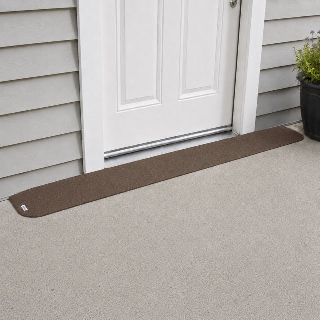 SafePath EZEdge StoneCap Colored Rubber Threshold Ramp - 1″ H  x 82" W - ADA Compliant
