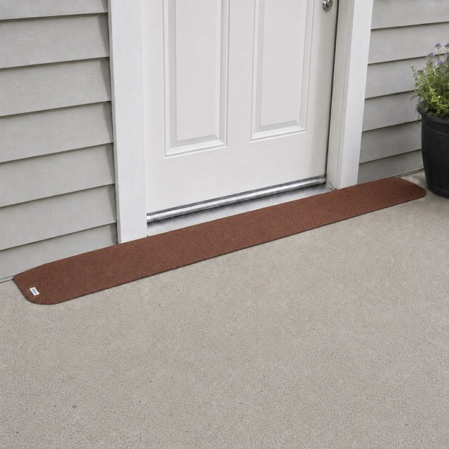 SafePath EZEdge StoneCap Colored Rubber Threshold Ramp - 1″ H  x 82" W - ADA Compliant