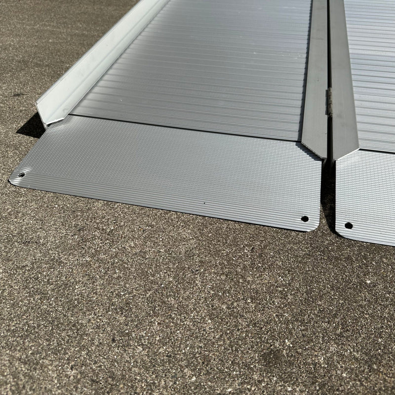 AlumiRamp Alumilite HD Folding Curb Ramp | Anodized Aluminum | 32" Wide | 600 lb Capacity