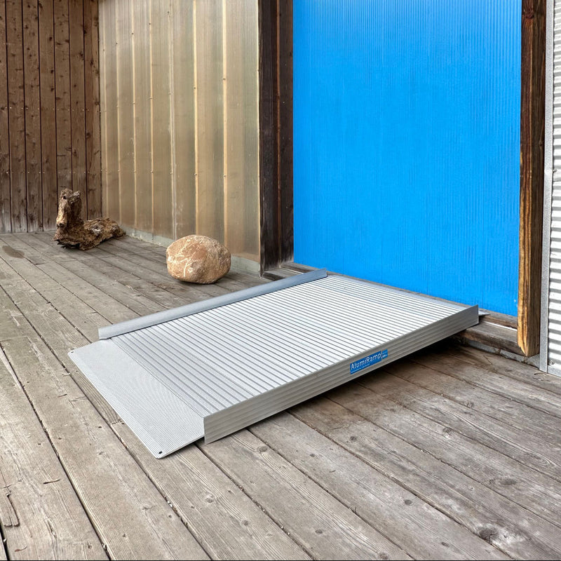 AlumiRamp Alumilite HD Solid Curb Ramp | Anodized Aluminum | 32" Wide | 600 lb Capacity