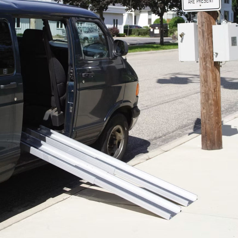AlumiRamp Telescopic Channel Ramp | Lightweight Anodized Aluminum | Adjustable Length | Pair