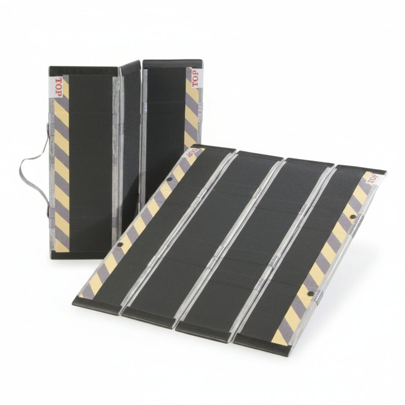 DECPAC Personal Standard 2'10" Folding Fiberglass Wheelchair Ramp | Portable Lightweight | 660 lb Capacity | MP210