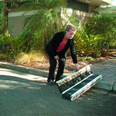 DECPAC Multipurpose Folding Fiberglass Wheelchair Ramp | Portable Lightweight | 660 lb Capacity | MP44 / MP55 / MP66