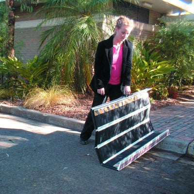 DECPAC Multipurpose Folding Fiberglass Wheelchair Ramp | Portable Lightweight | 660 lb Capacity | MP44 / MP55 / MP66
