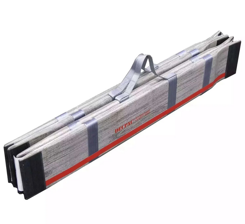 DECPAC Multipurpose Folding Fiberglass Wheelchair Ramp | Portable Lightweight | 660 lb Capacity | MP44 / MP55 / MP66
