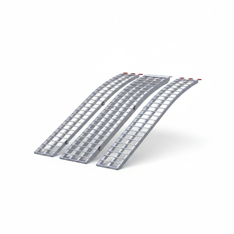 Five Star Locking Aluminum Arch Ramp Combo | 3-Ramp Motorcycle Set | 2,500 lb Capacity