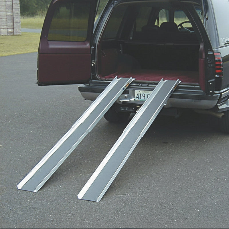 Five Star Telescoping Aluminum Loading Ramp Pair | Adjustable 4 ft to 7 ft