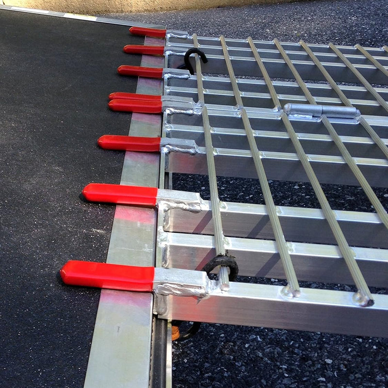 Five Star Bi-Fold Aluminum Motorcycle Ramp | Double Tread Rod Loading Ramp