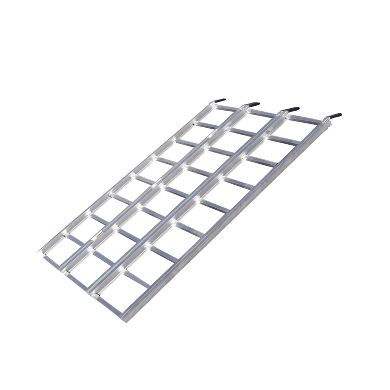 Yutrax 69 in Tri-Fold UTV Ramps | 48-50 in Wide | 1750-2200 lb | Spans Tailgate