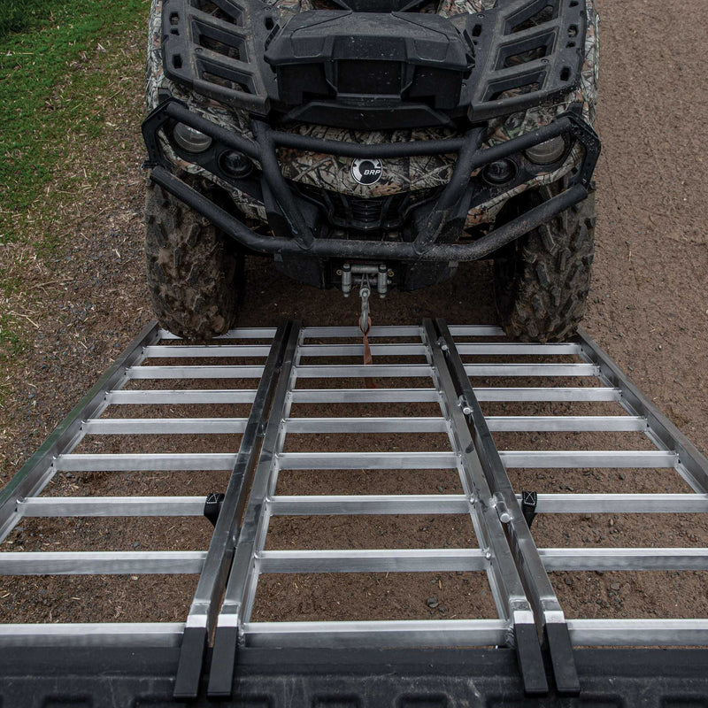 Yutrax 69 in Tri-Fold UTV Ramps | 48-50 in Wide | 1750-2200 lb | Spans Tailgate