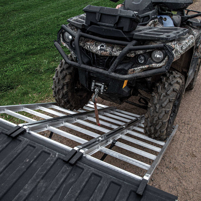 Yutrax 69 in Tri-Fold UTV Ramps | 48-50 in Wide | 1750-2200 lb | Spans Tailgate