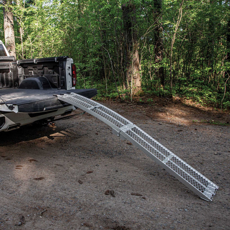 Yutrax 89 in Folding Arched Motorcycle Loading Ramp | 12-1/2 in Wide | 750 lb | Single