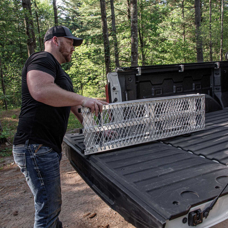 Yutrax 89 in Folding Arched Motorcycle Loading Ramp | 12-1/2 in Wide | 750 lb | Single