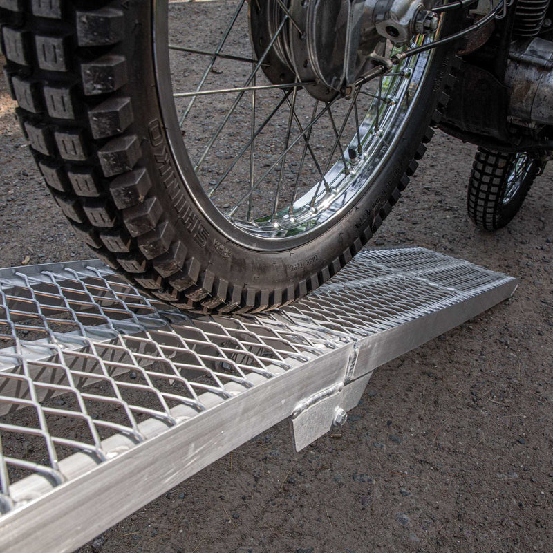Yutrax 89 in Folding Arched Motorcycle Loading Ramp | 12-1/2 in Wide | 750 lb | Single