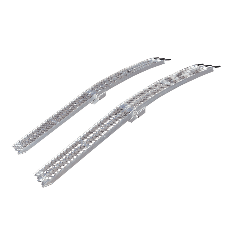 Yutrax Folding Arched Golf Cart Loading Ramps | 89 in x 12-1/2 in | 1,500 lb Capacity | Mesh Deck | Pair