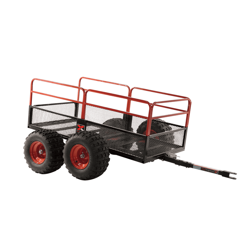 Yutrax X4 Four Wheel ATV Trailer | 1,250 lb | 20.5 cu ft | 88 in x 55-1/2 in | Steel | Pivoting Tracking Beams