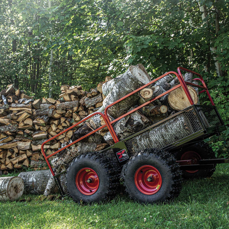 Yutrax X4 Four Wheel ATV Trailer | 1,250 lb | 20.5 cu ft | 88 in x 55-1/2 in | Steel | Pivoting Tracking Beams