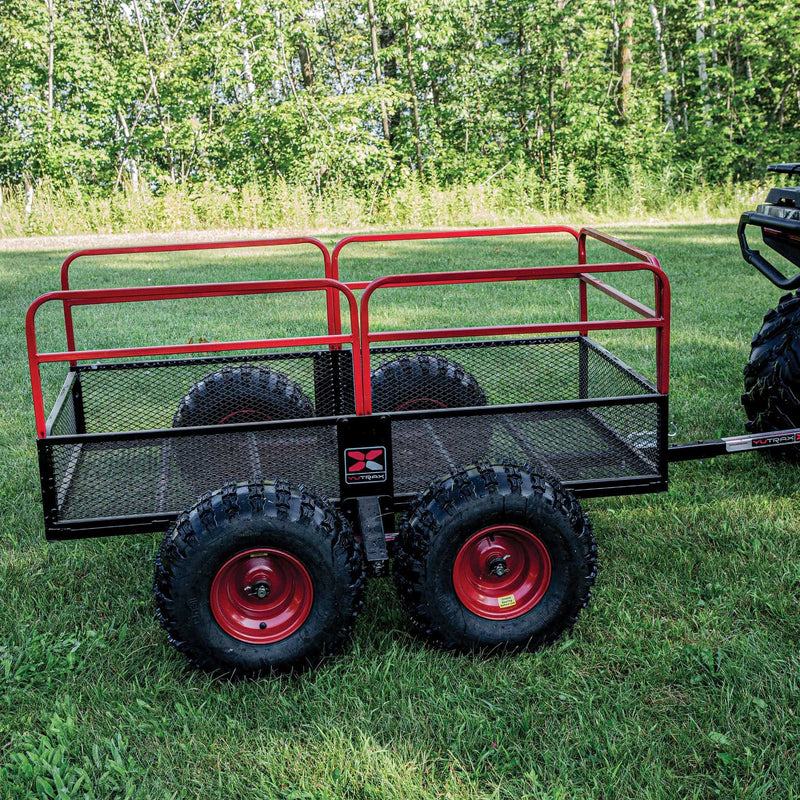 Yutrax X4 Four Wheel ATV Trailer | 1,250 lb | 20.5 cu ft | 88 in x 55-1/2 in | Steel | Pivoting Tracking Beams