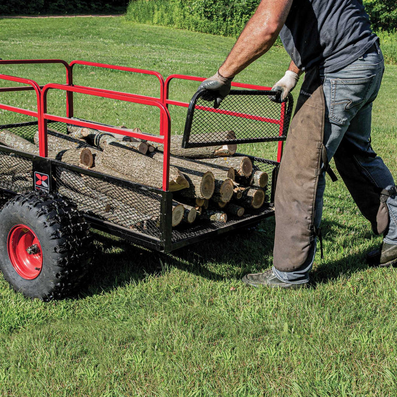 Yutrax X4 Four Wheel ATV Trailer | 1,250 lb | 20.5 cu ft | 88 in x 55-1/2 in | Steel | Pivoting Tracking Beams