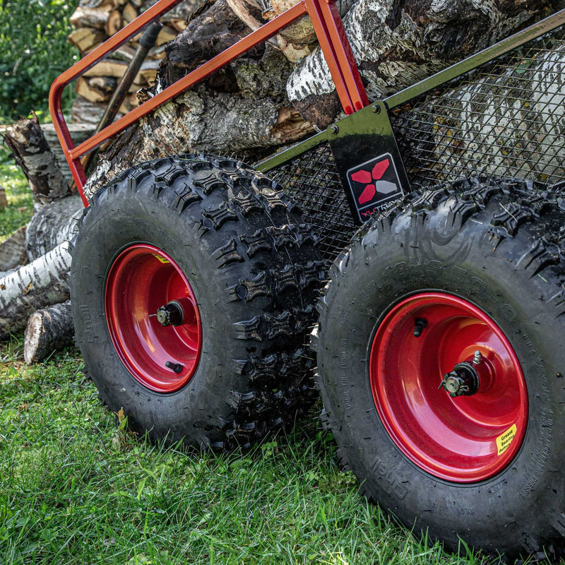 Yutrax X4 Four Wheel ATV Trailer | 1,250 lb | 20.5 cu ft | 88 in x 55-1/2 in | Steel | Pivoting Tracking Beams