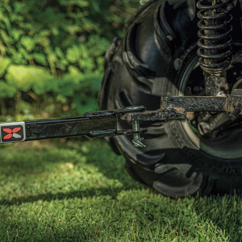 Yutrax HC1500 ATV Utility Trailer | 1,500 lb | 22 cu ft | 88 in x 50 in | Steel | Removable Rails