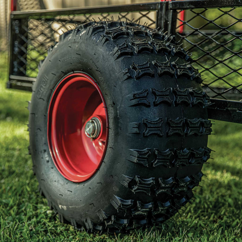 Yutrax HC1500 ATV Utility Trailer | 1,500 lb | 22 cu ft | 88 in x 50 in | Steel | Removable Rails